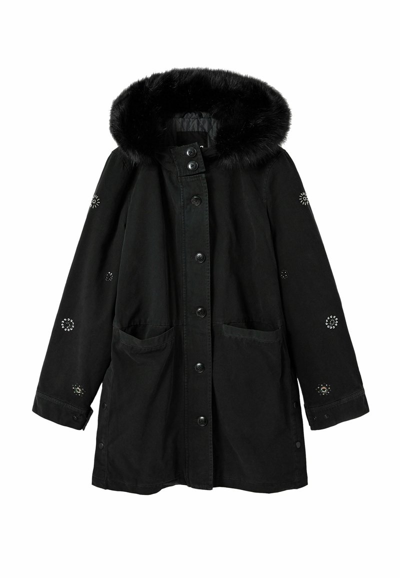 Desigual Wintermantel donkergrijs