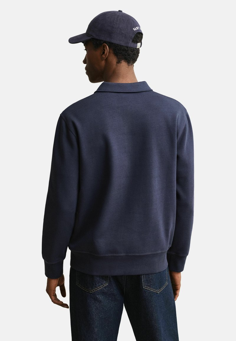 GANT PONTE DI ROMA HALF-ZIP - Mikina - evening blue