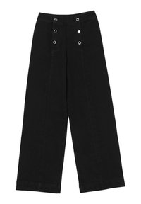 Calliope WIDE LEG CON BOTTONI  - Jeans a zampa - nero