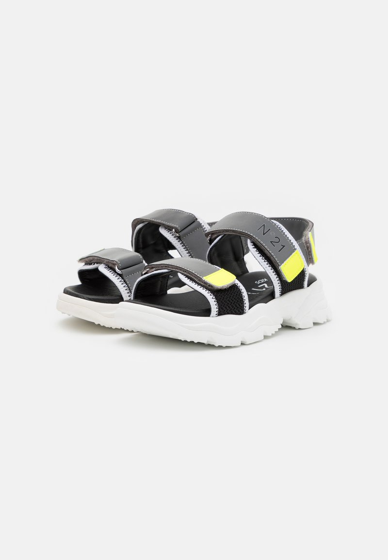 Kinder Bekleidung | N°21 Riemensandalette grey/grau - RB02710 Kinder Bekleidung | N°21 Riemensandalette grey/grau - RB02710