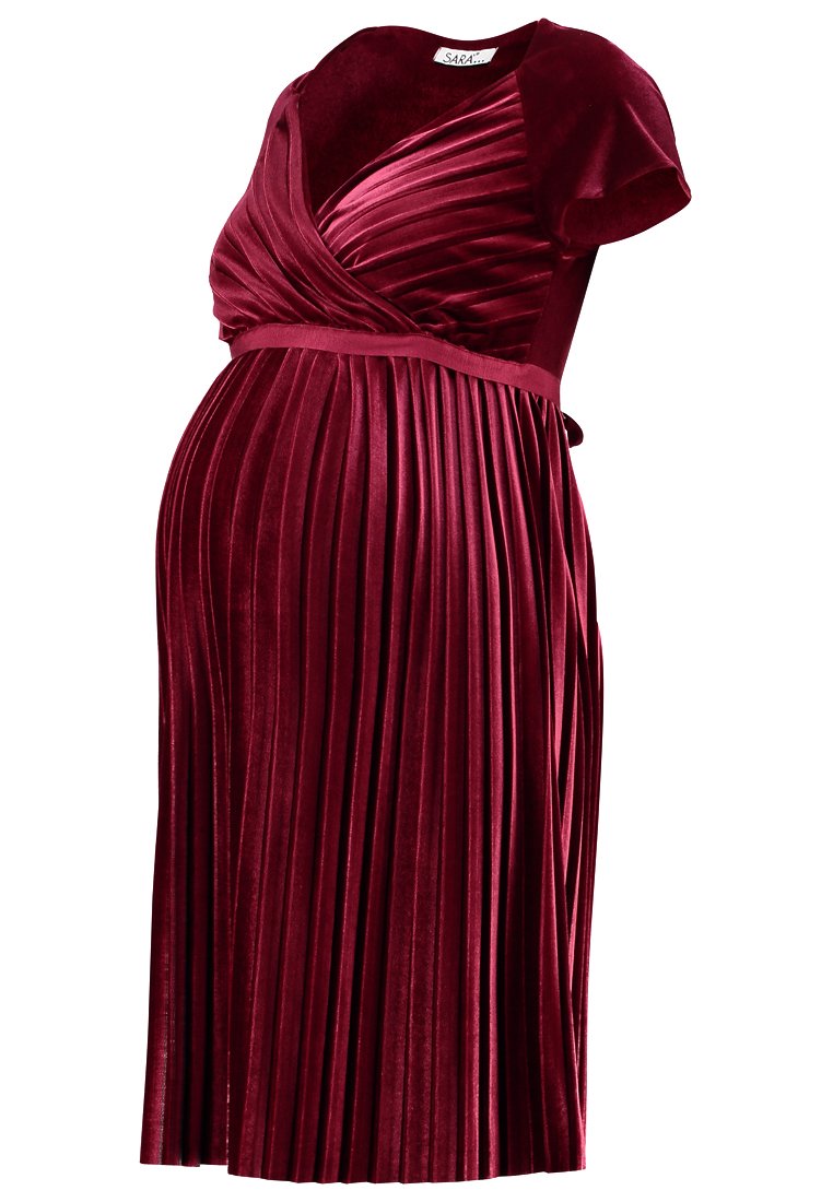 Sara’ Cocktailjurk bordeauxrood