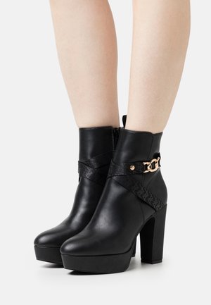Anna Field Bottines à talons hauts - black