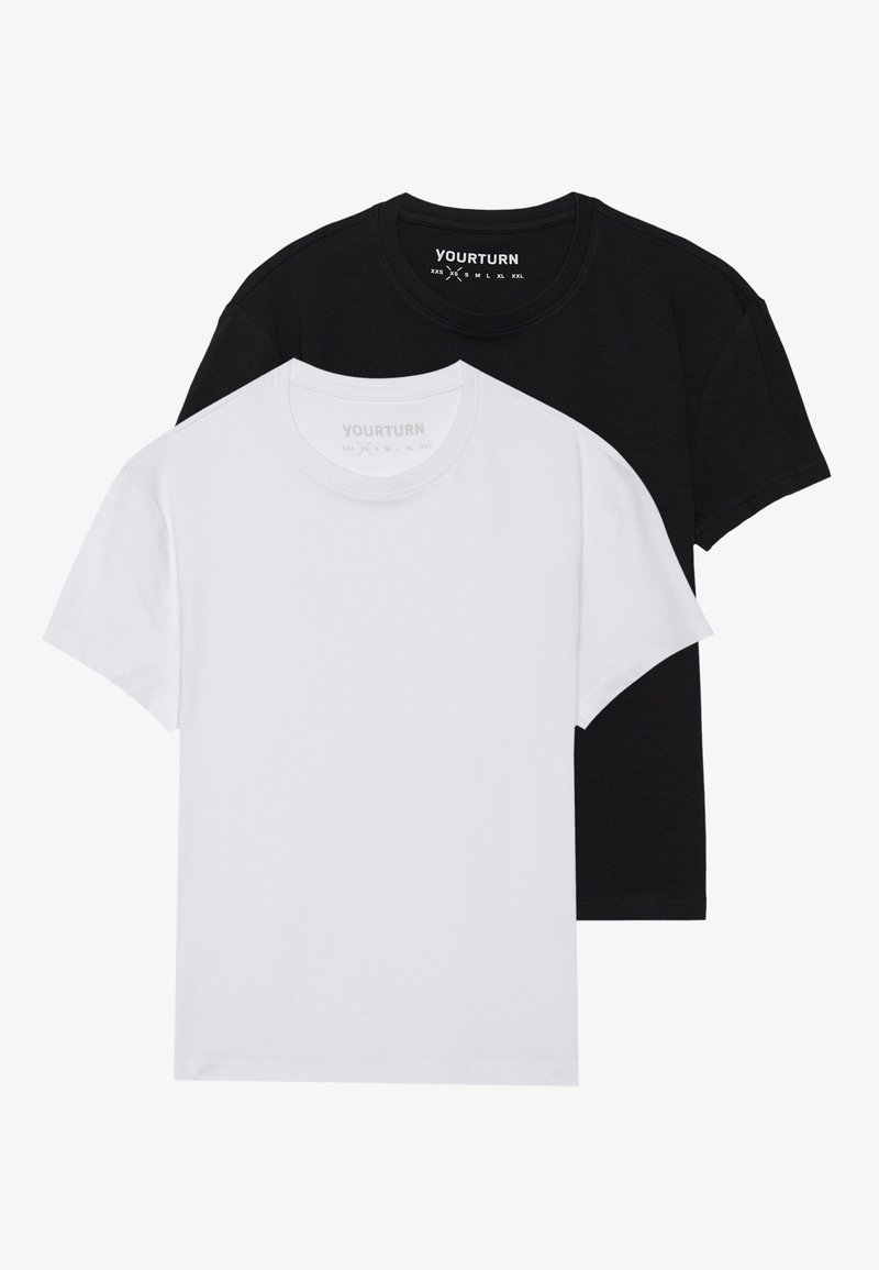 YOURTURN T-shirt basic zwart YOURTURN T-shirt basic zwart