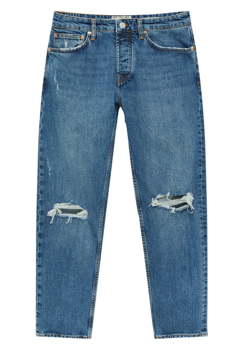 PULL&BEAR Slim fit jeans donkerblauw denim PULL&BEAR Slim fit jeans donkerblauw denim