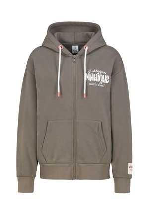 MIT BACKPRINT - Zip-up sweatshirt - brown