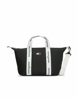 Tommy Jeans ESSENTIAL REPEAT LOGO CROSSBODY TOTE BAG - Håndtasker - black