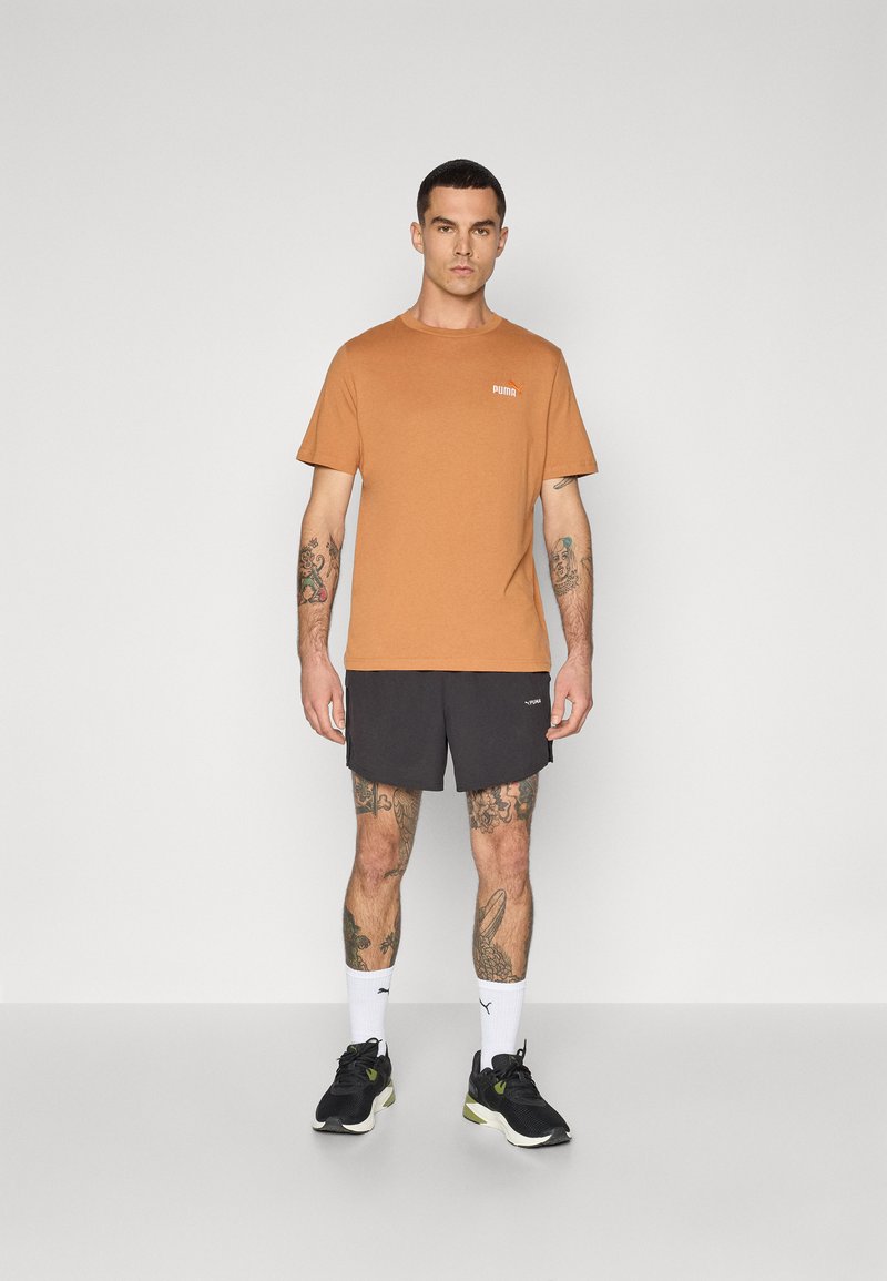 Puma 2 COLOR SMALL NO. 1 LOGO TEE - Jednoduché tričko - melted caramel