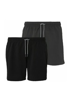2ER PACK - Badeshorts - schwarz   anthrazit