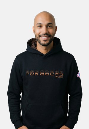 FORSBERG, FORSBERG GRUNNSON HOODIE - Kapuzenpullover - schwarz
