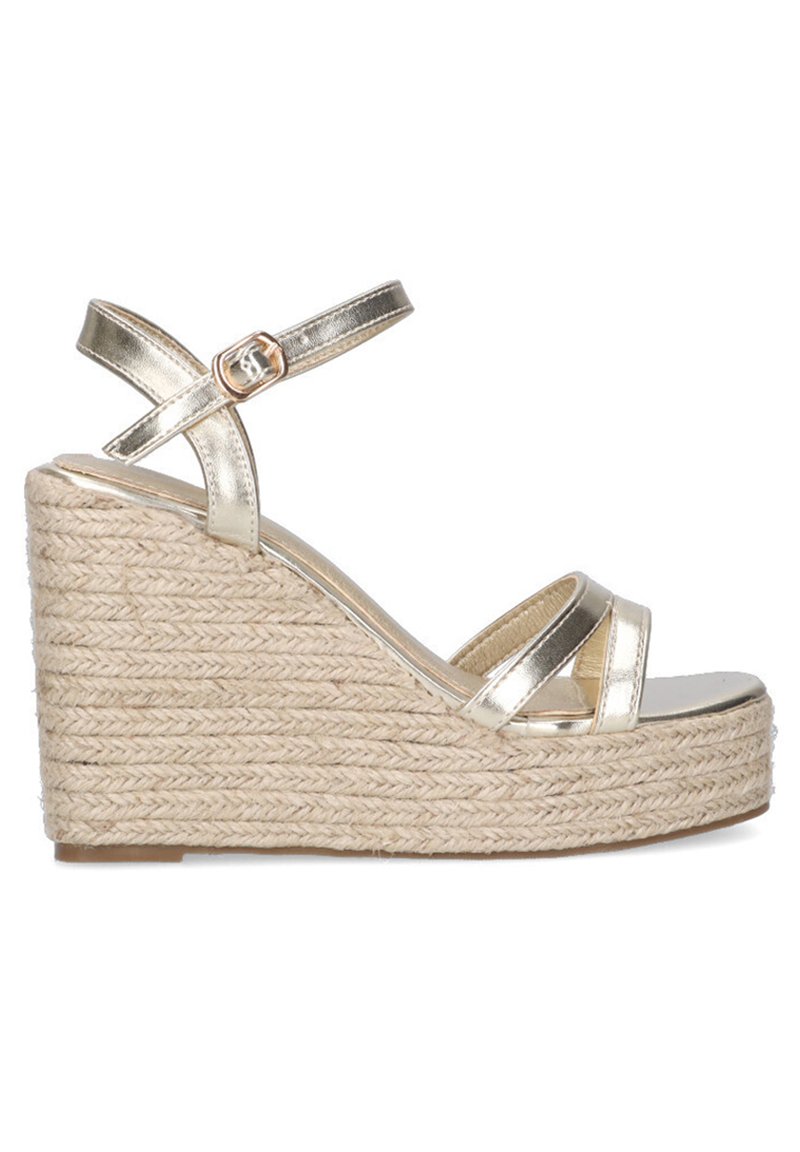 ETIKA DOÑANA - Sandalias de cuña - gold