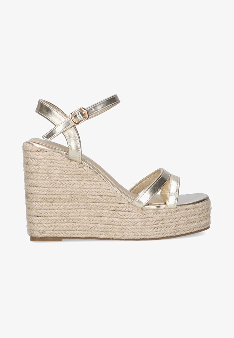 ETIKA DOÑANA - Sandalias de cuña - gold