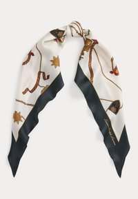 Lauren Ralph Lauren PRINT SILK TWILL DIAMOND SCARF - Selyemkendő - cream