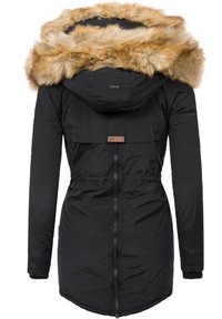 Navahoo SWEETY - Cappotto invernale - schwarz mit braunem fell
