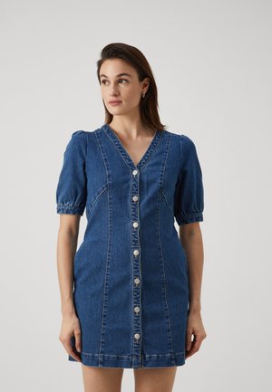 Vero Moda VMMELODY MINI DRESS - Džinsinė suknelė - medium blue denim