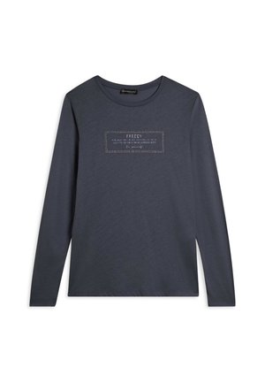 CON SPACCHI E GRAFICA BRILLANTE - Maglietta a manica lunga - blue