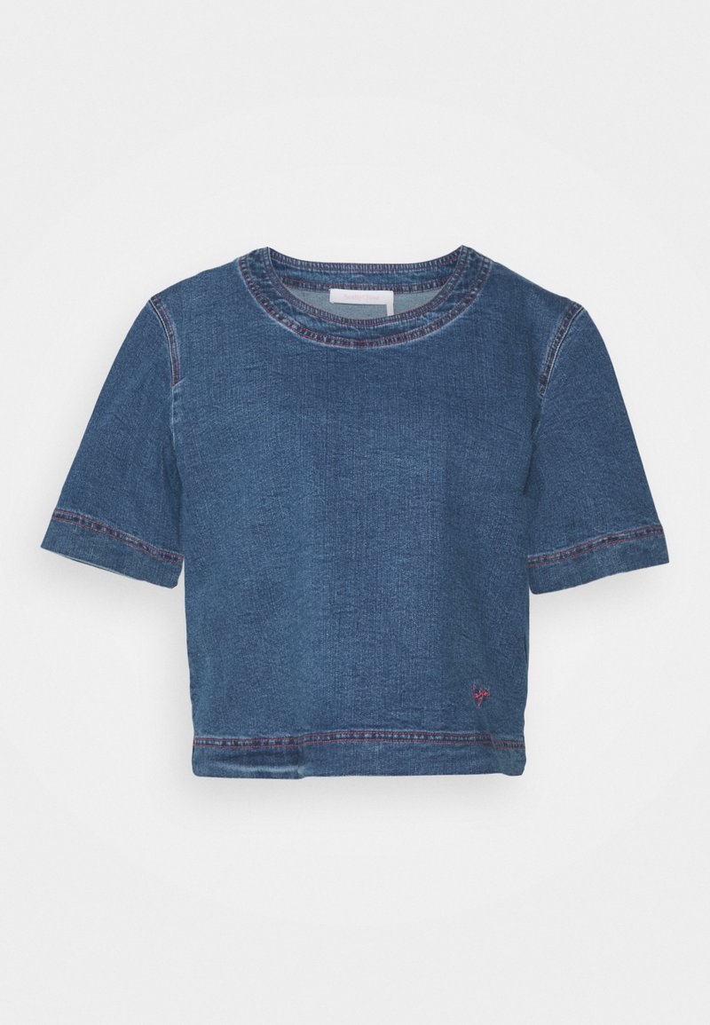 Damen Kleider | See by Chloé T-Shirt basic truly navy/blau - SQ80854 Damen Kleider | See by Chloé T-Shirt basic truly navy/blau - SQ80854