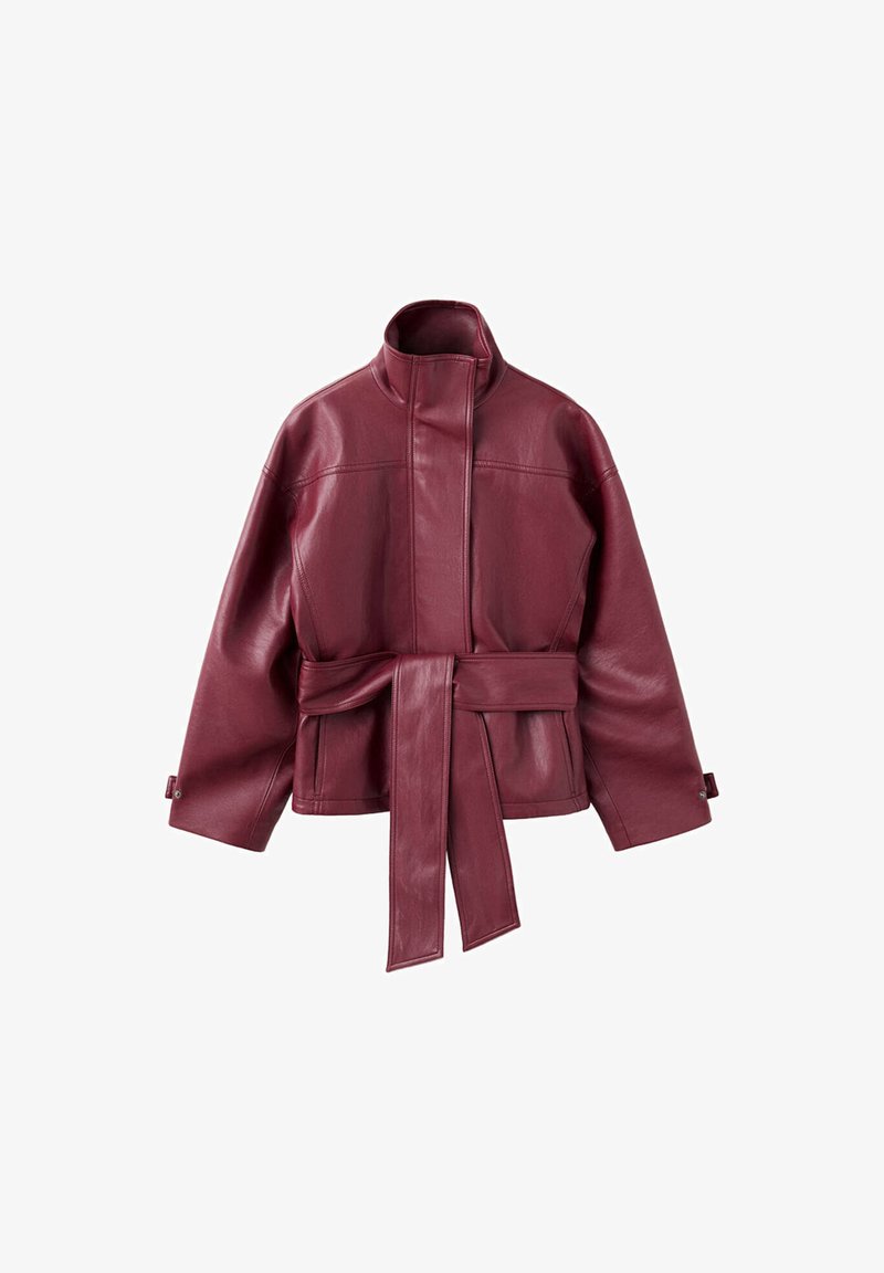 Prishistorik for Mango ADULT - Imiteret læderjakke - red/rød