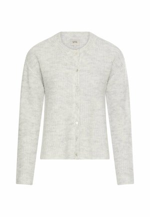 camel active, STRICKJACKE MIT GERADER PASSFORM - Vest - light grey