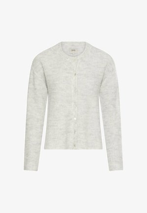 camel active, STRICKJACKE MIT GERADER PASSFORM - Vest - light grey