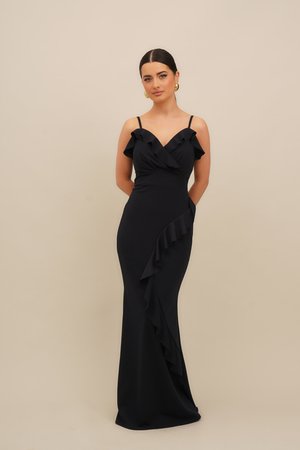 MILANI RUFFLE MAXI - Robe en jersey - navy blue