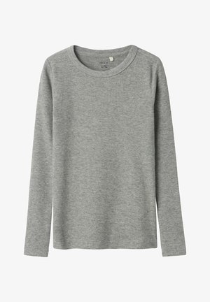 Name it, NKFNAKAL LS TOP NOOS - Maglietta a manica lunga - grey melange