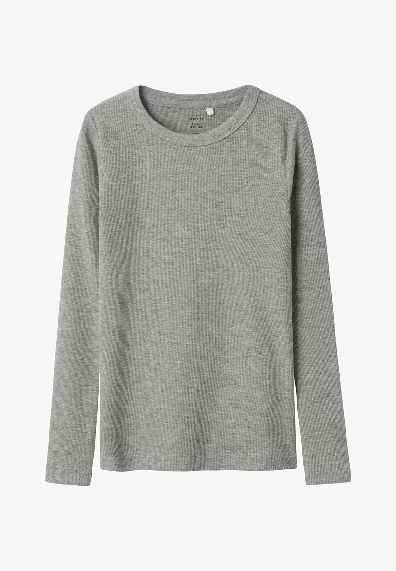 Name it NKFNAKAL LS NOOS - Pikkade varrukatega topp - grey melange