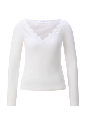 Rich & Royal, RICH & ROYAL LONGSLEEVE - Langarmshirt - pearl white