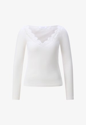 Rich & Royal, RICH & ROYAL LONGSLEEVE - Langarmshirt - pearl white