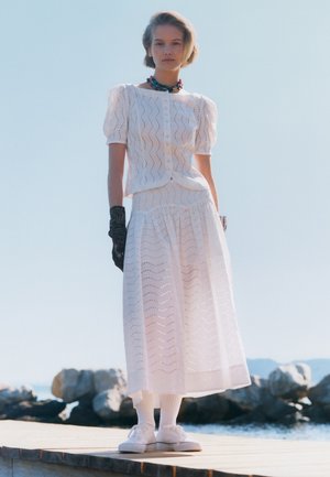 Polo Ralph Lauren COTTON EYELET MAXISKIRT - Maxinederdele - white