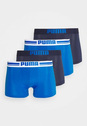 Puma PLACED LOGO 4 PACK - Kurze Boxershorts - blue