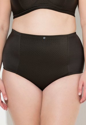 HIGH WAIST JACQUARD INET - Intimo modellante - pine brown
