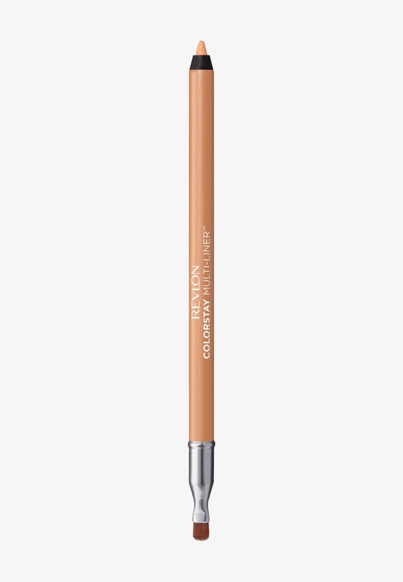 Crayon Revlon ColorStay Multi-Liner, teinte beige naturel, corps en bois, pointe noire, accessoire avec poils doux pour estomper.