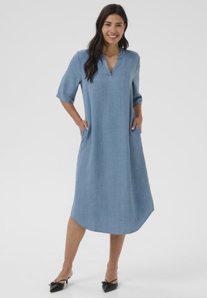Bon'A Parte PODA FRILL - Day dress - captains blue melange