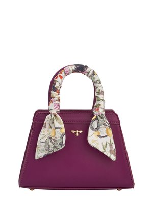 Floral Engravings - Handtasche - plum