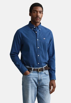 REG SEERSUCKER  - Overhemd - dark indigo