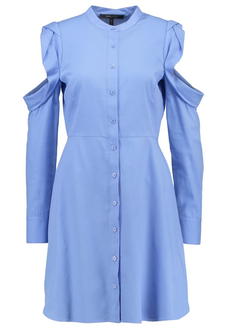 bcbgmaxazria light blue dress Strapless Peplum Gown main image 1