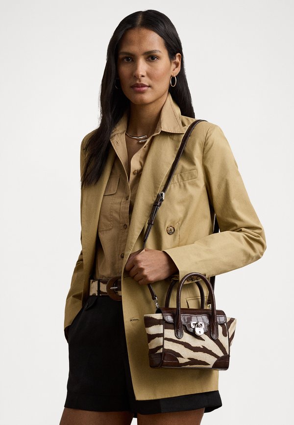 ZEBRA PRINT CANVAS SMALL TANNER SATCHEL - Handbag4