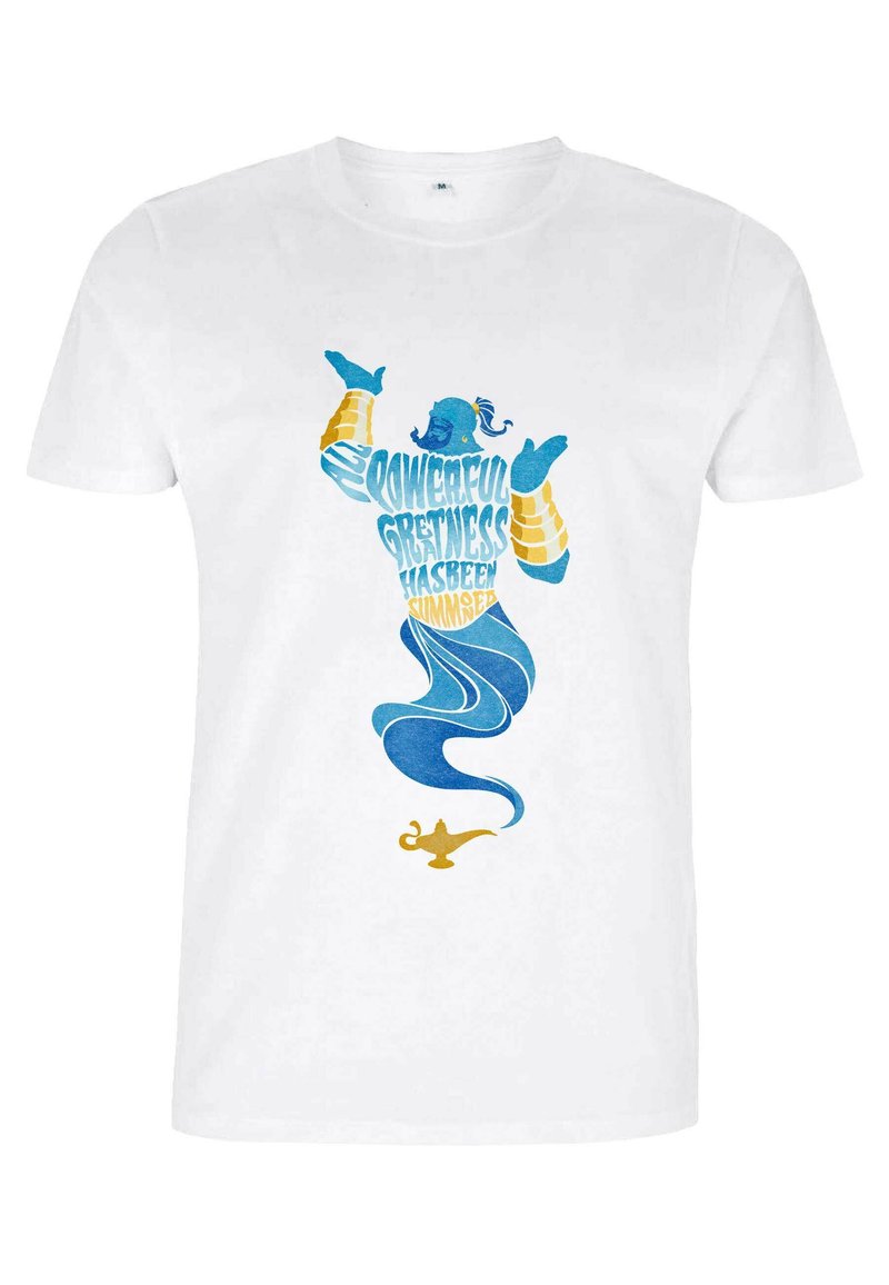 Disney DISNEY ALADDIN LIVE ACTION ANOTHER ALL POWERFUL GENIE - Camiseta estampada - white