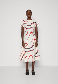 Tommy Hilfiger - RIBBON MIDI DRESS - Cocktail dress / Party dress - ecru Thumbnail Image 1