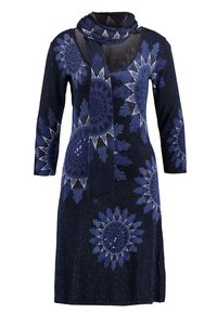 Desigual Pletené šaty - blue