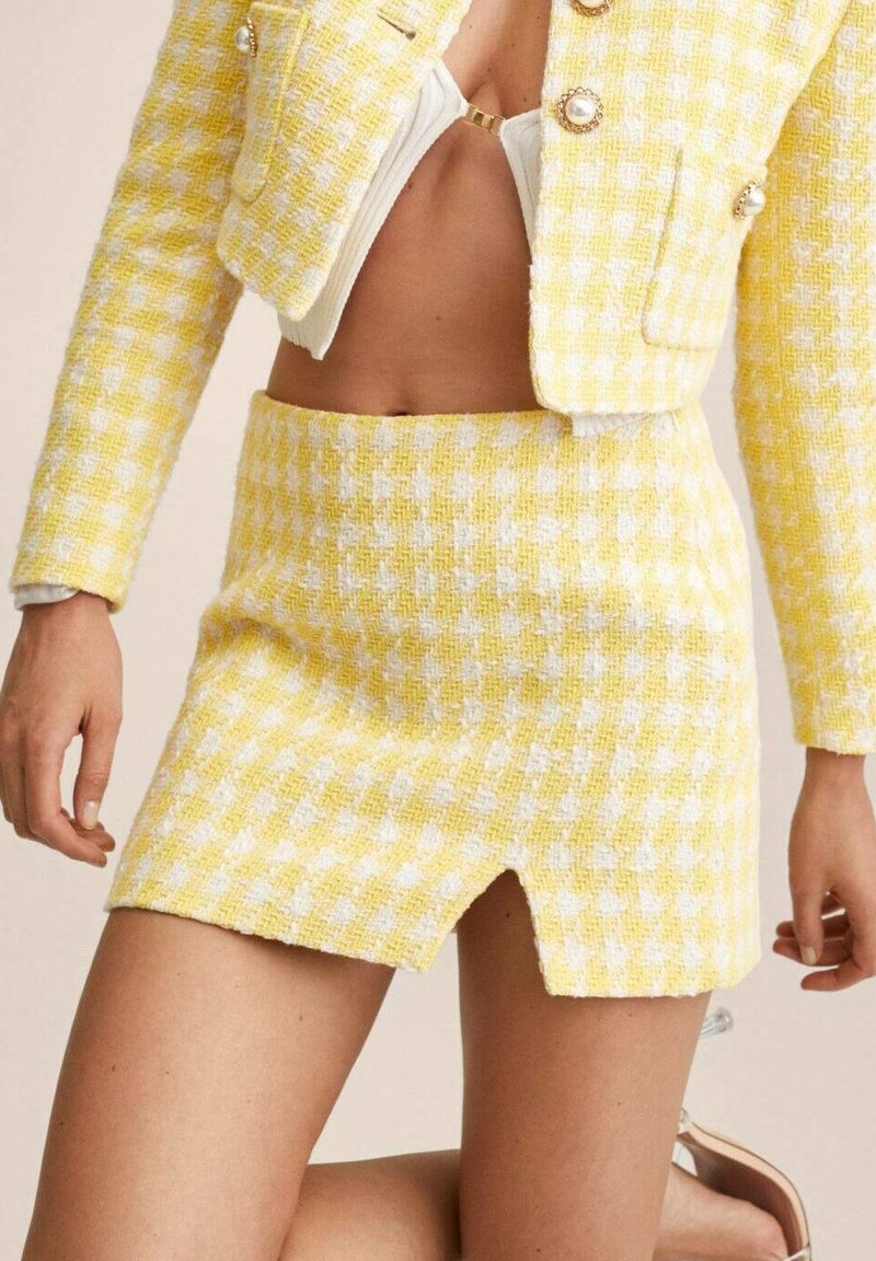 Damen Jeansröcke | Mango LUCIA Minirock pastellgelb/hellgelb - UJ57012 Damen Jeansröcke | Mango LUCIA Minirock pastellgelb/hellgelb - UJ57012