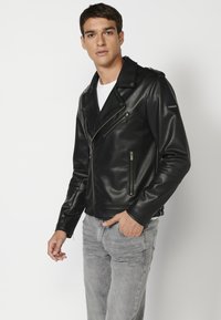 Koroshi SKIN EFFECT  - Mākslīgās ādas jaka -  black