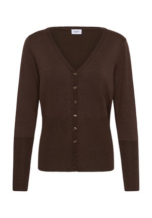 Saint Tropez, MILASZ SLIM CARDIGAN - Vest - bracken melange