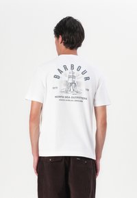 Barbour RELAXED SOUTER - T-Shirt print - white