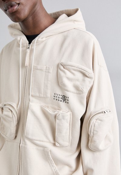 MM6 Maison Margiela Zip-up sweatshirt - chalk