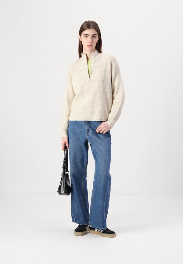 TOKYO SOLID ZIP  - Jumper - pumice stone3