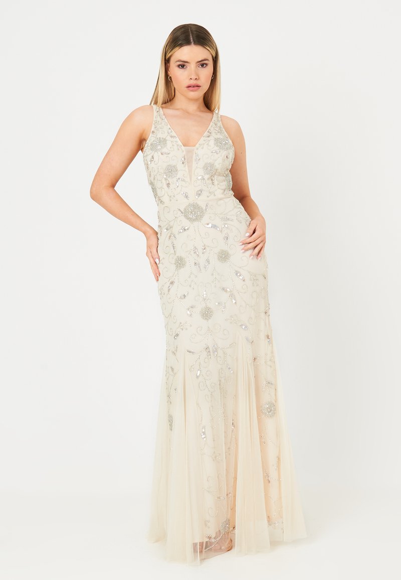 BEAUUT EMBELLISHED SEQUINS  - Iltapuku - cream