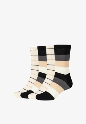 s.Oliver, SOCKEN STRIPES 4ER PACK - Chaussettes - black