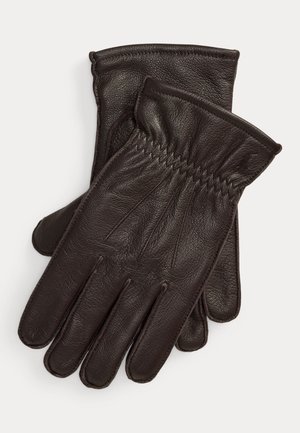 Polo Ralph Lauren, INSULATED GOATSKIN GLOVES - Gants - dark brown