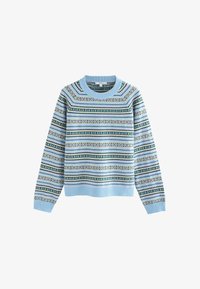 Unselected, light blue fairisle